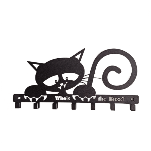 Ключница настенная Котёнок с 7 крючками из металла 1150₽