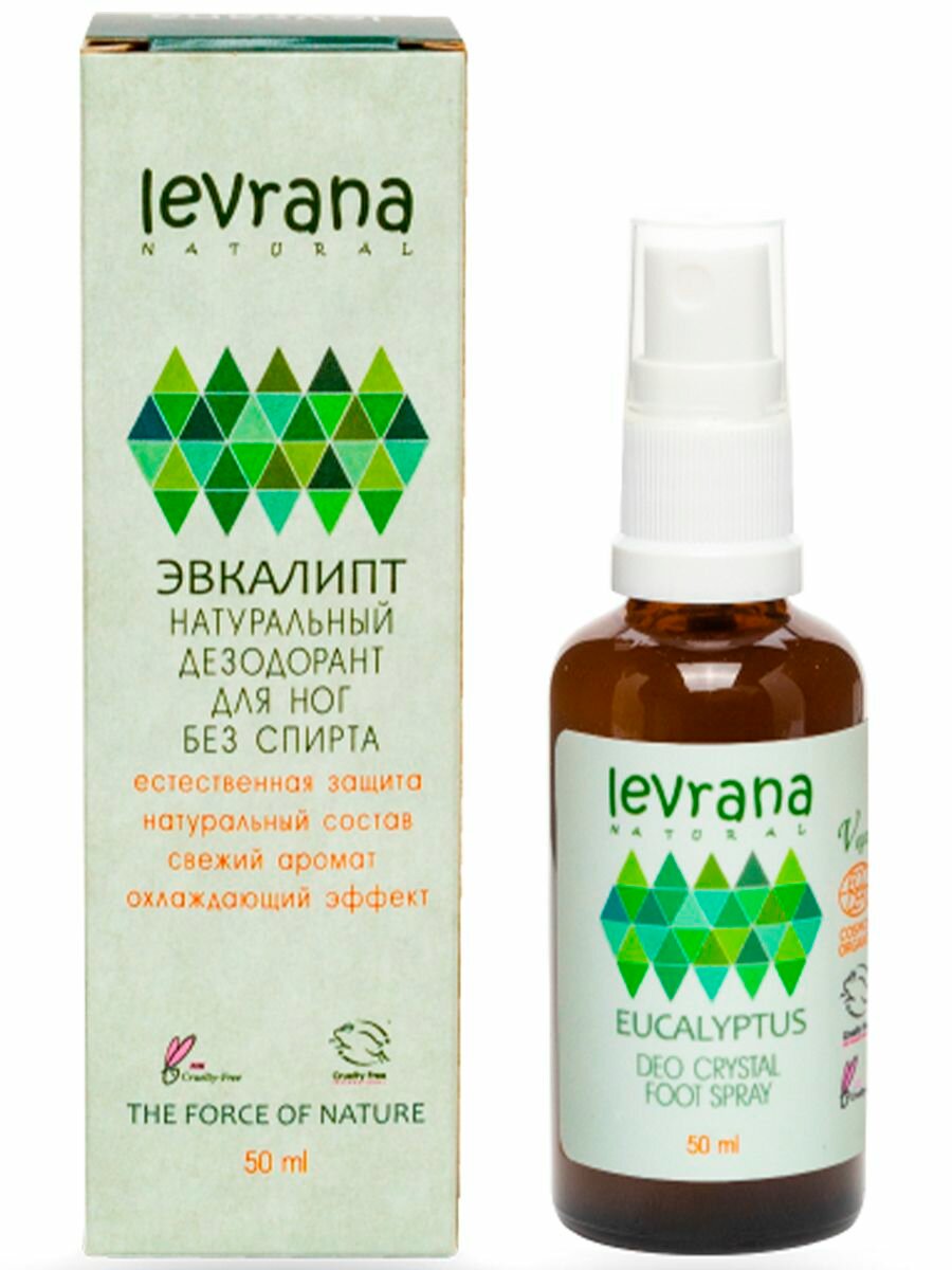 Levrana Натуральный дезодорант для ног "Эвкалипт", 50 мл (Levrana, ) - фото №5