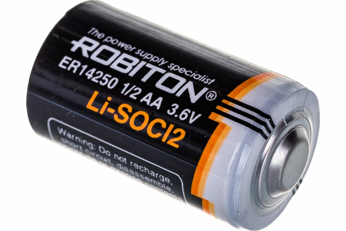Батарейка литий-тионилхлоридная Li-SOCl2 ROBITON ER 14250 Lithium, 3.6 В, 1/2 AA, 1300 мАч - фотография № 7