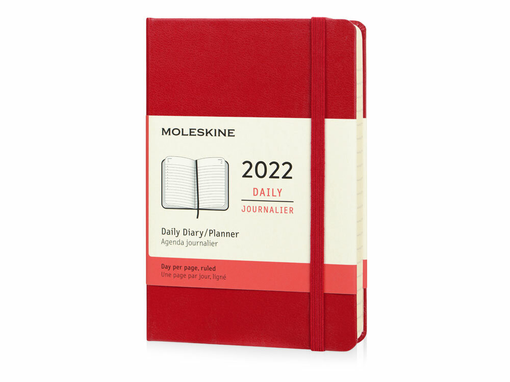 фото Ежедневник Moleskine Classic (2022), Pocket (9х14), красный, твердая обложка