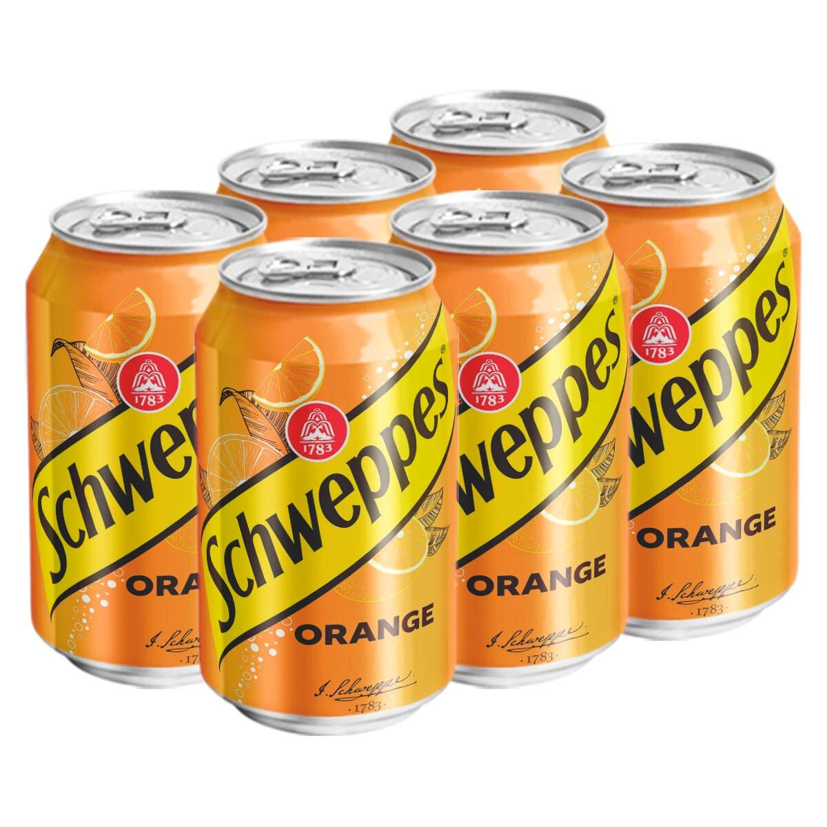 Газированный напиток Schweppes The Original Orange со вкусом апельсина (Польша), 330 мл (6 шт)