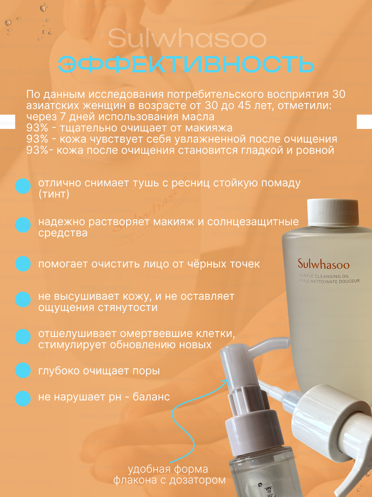 Sulwhasoo Нежное, очищающее гидрофильное масло (200 мл) Gentle Cleansing Oil