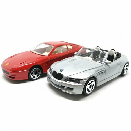 Модель BMW Z3 Ferrari 456 GT масштаба 1:43, металл Bburago 4200bf