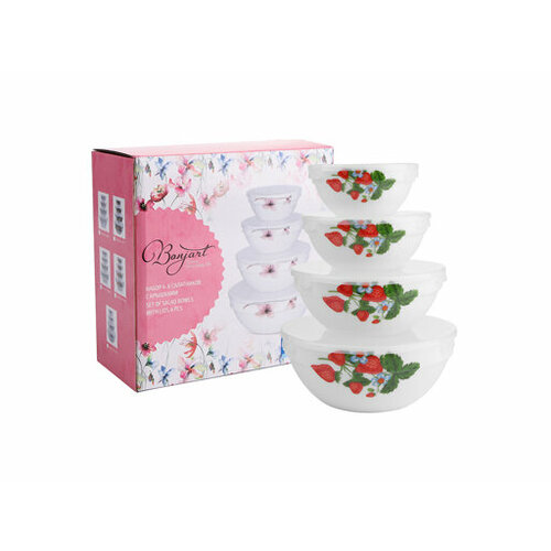 Набор салатников с крышками 4пр 04-1036 