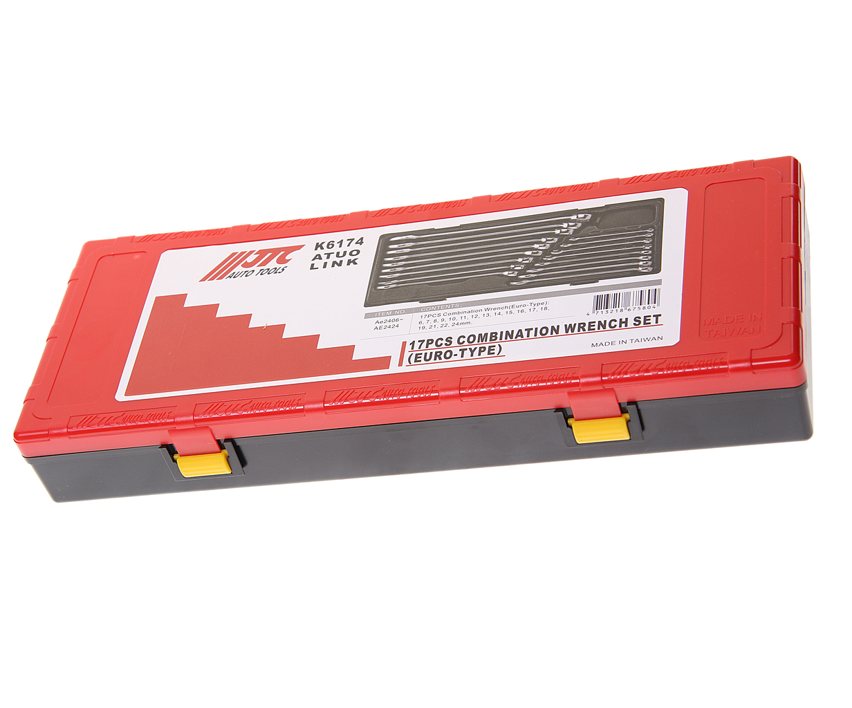 Набор ключей комбинированных 6-24мм (в кейсе) 17шт (аналог JTC-K6171, JTC-K6172) JTC /1 JTC-K6174