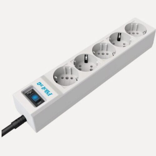 Изображение товара Сетевой фильтр Zis Pilot SG 10м (5 розеток) белый (коробка)