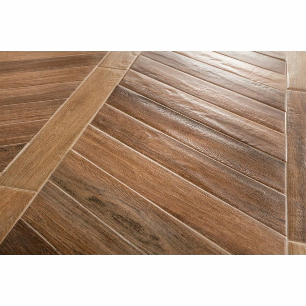 Керамогранит Rondine Vntg Brune Chevron 7,5x40,7 см (0.82 м2)