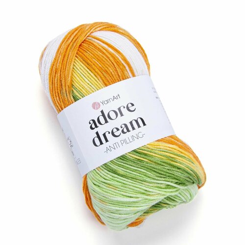 Пряжа Adore Dream, YarnArt, принт - 1058, 100% акрил антипиллинг, 5 мотков, 100 г, 280 м.