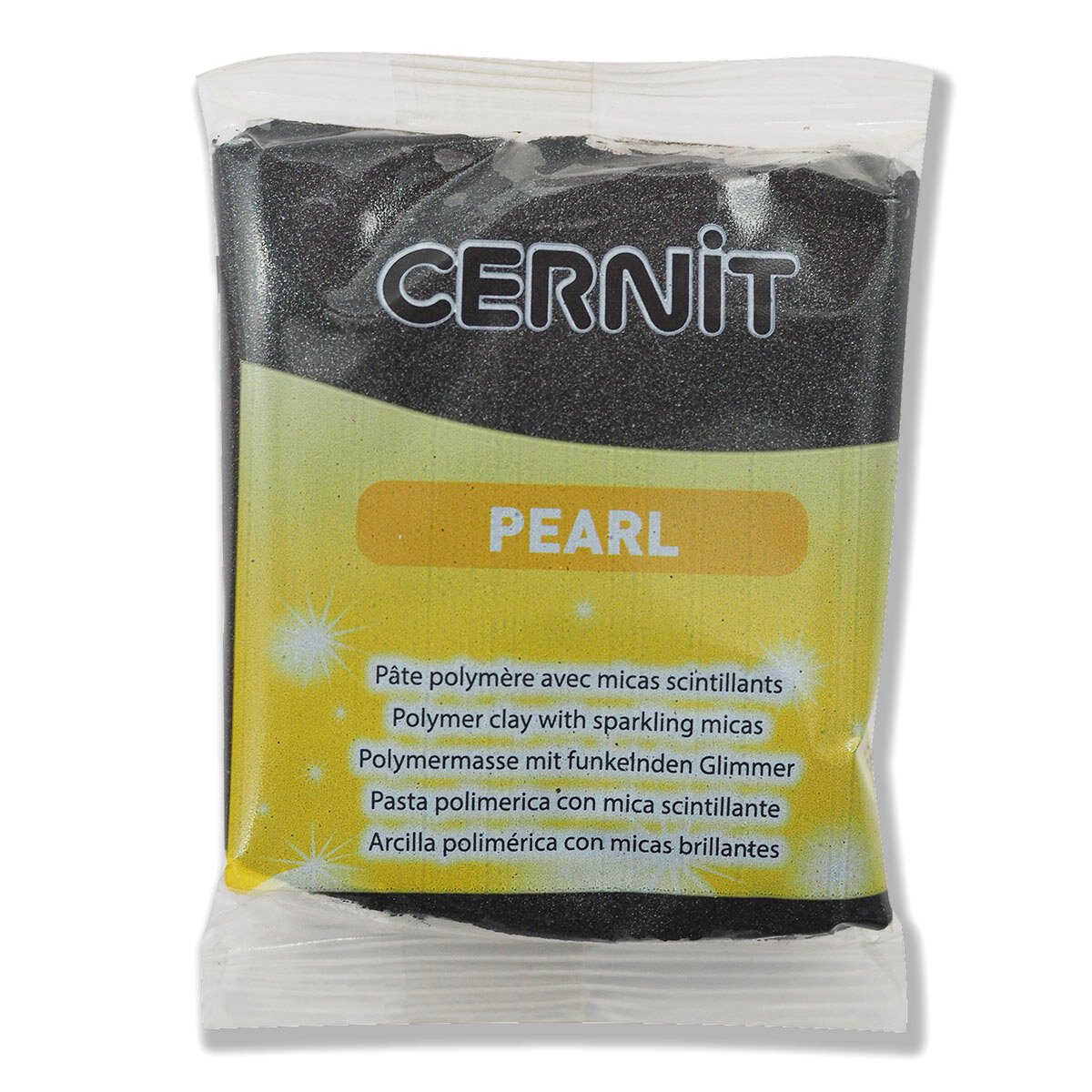 Пластика полимерная запекаемая 'Cernit PEARL', 56 г (100 черный)