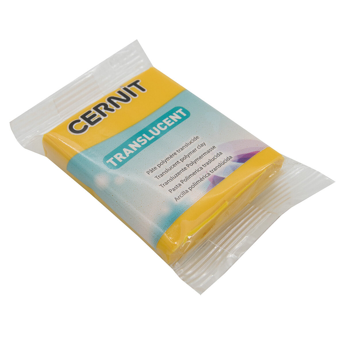 Пластика полимерная запекаемая 'Cernit 'TRANSLUCENT' прозрачная, 56 г (721 прозрачный янтарь)