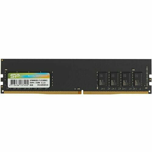 Память оперативная DDR4 Silicon Power 8Gb PC25600 3200Mhz SP008GBLFU320B02 230300₽