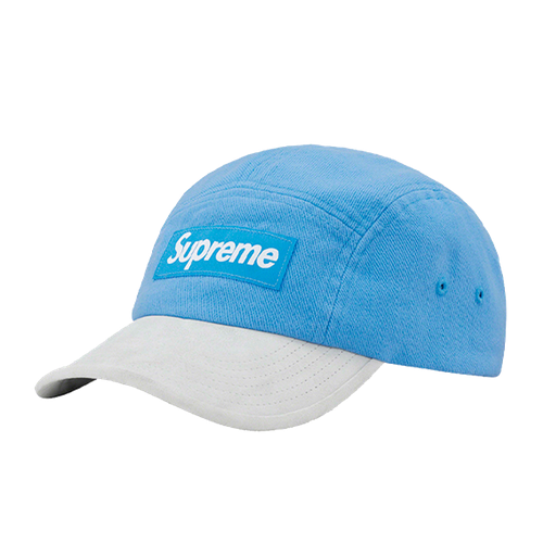 Кепка Supreme Suede Visor Camp Cap, размер OneSize, голубой