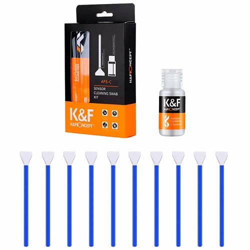 Набор для ухода за матрицей K&F Concept 16mm APS-C Sensor Cleaning Swab Kit SKU.1616
