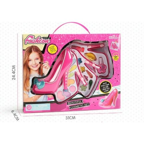 . Набор косметики Fashion make up для девочек 31*24,4*6,4 см, туфли, 3 яруса