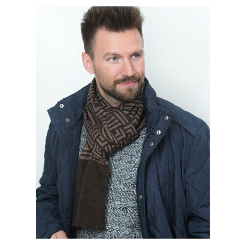 фото Шарф fomas, универсальный, коричневый