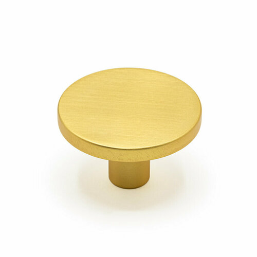 Ручка-кнопка мебельная, Viefe, COMO BIG, Золото матовое, /41х41х25 мм, Модерн, Испания