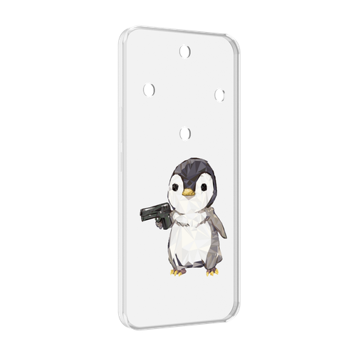 Чехол MyPads Пингвин детский для Honor Magic 5 Lite / Honor X9a задняя-панель-накладка-бампер