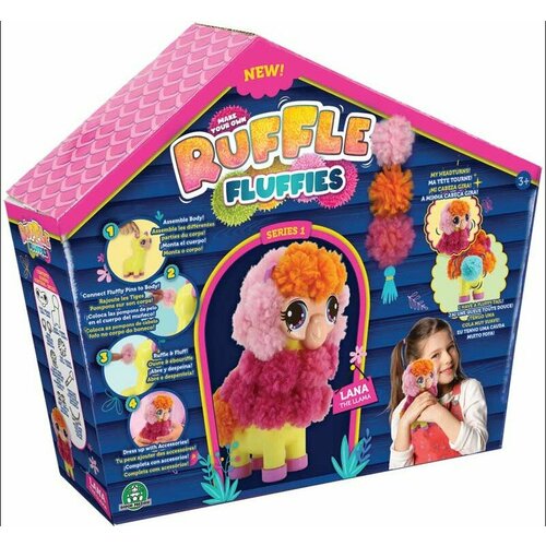 Набор для создания игрушки из помпонов Ruffle Fluffies Лама Лана