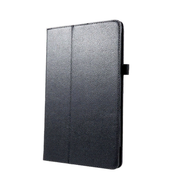 Чехол-обложка MyPads с подставкой для Samsung Galaxy Tab A 10.5 SM-T590 (2018) / Samsung Galaxy Tab A 10.5 SM-T595 (2018) черный кожаный