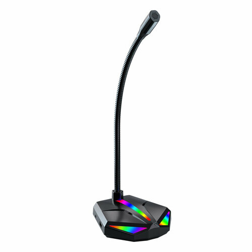 Многофункциональный компактный микрофон с шумоподавлением светящийся MyPads H1 из пластика для компьютера