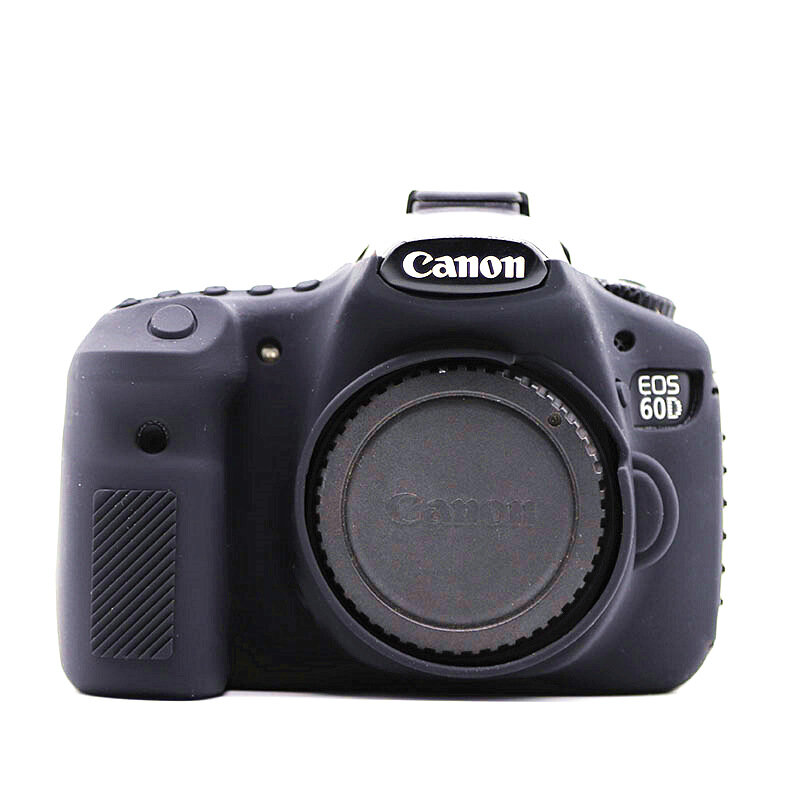 Защитный силиконовый чехол MyPads Antiurto для фотоаппарата Canon EOS 60D из мягкого качественного силикона черный