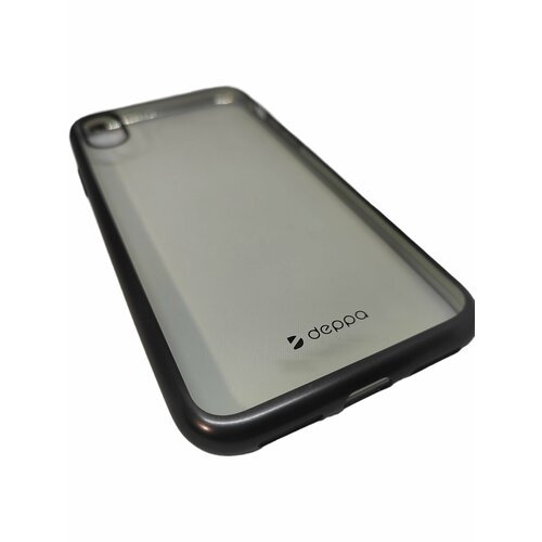 Чехол Deppa для iPhone X / чехол на айфон х, черная рамка