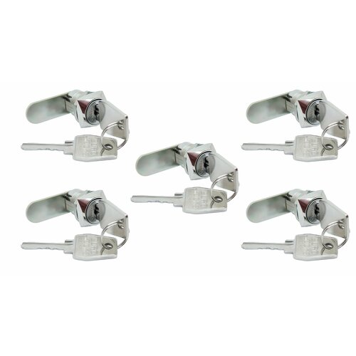 Почтовый замок Евролок ЗП-0802 прямой ригель, поворот 90 градусов (комплект 5 штук)