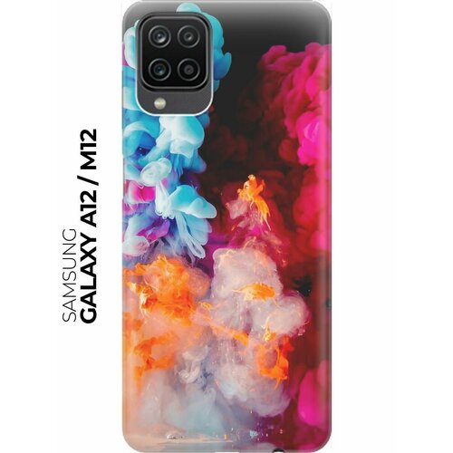 RE: PA Накладка Transparent для Samsung Galaxy A12 / M12 с принтом Разноцветный дым re pa накладка transparent для samsung galaxy a51 с принтом разноцветный дым