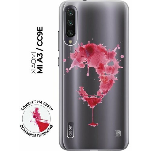 Силиконовый чехол с принтом Cocktail Splash для Xiaomi Mi A3 / CC9e / Сяоми Ми А3 / Ми СС9е