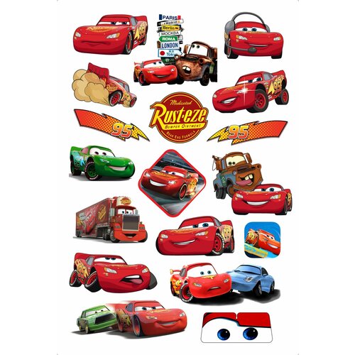 Тачки Молния Маккуин наклейки стикеры The Lightning McQueen