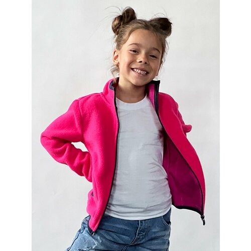 фото Толстовка бушон, размер 104-110, розовый