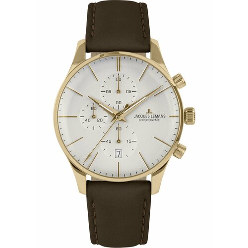 фото Наручные часы jacques lemans london, белый, золотой