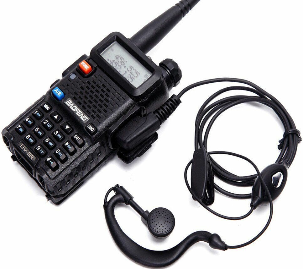 Гарнитура наушник GSMIN для рации, радиостанции Baofeng, Kenwood, разъем Кенвуд 2 PIN, 2шт. — фото 4