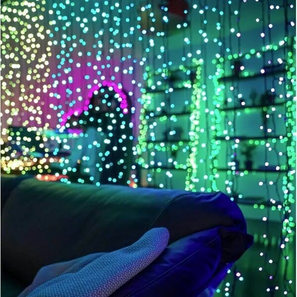 Световая гирлянда новогодняя Twinkly TWW400SPP-TEU 3 м разноцветный/RGB - фото №6