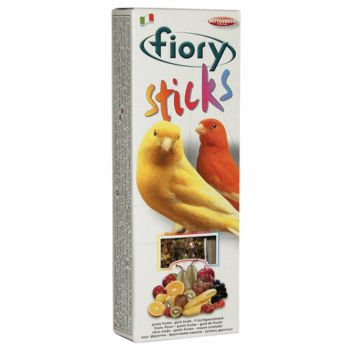 Fiory Sticks палочки для канареек, с фруктами 60 гр (5 шт)