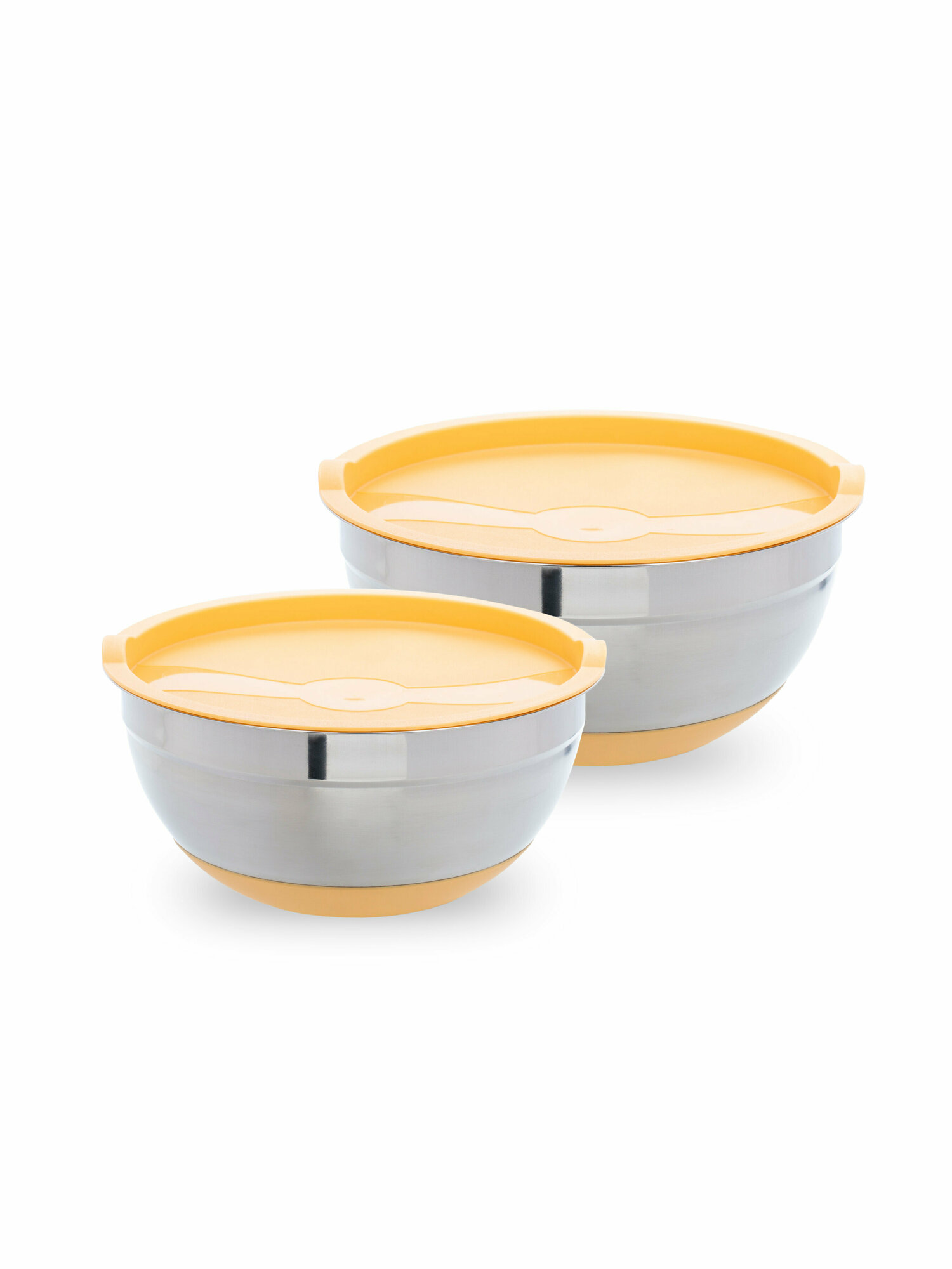 Набор мисок с крышками "TIGER" для смешивания продуктов, 2шт: 1.5л+2.4л