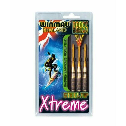 дротики winmau foxfire steeltip 26гр средний уровень Дротики Winmau Xtreme steeltip (21 gramm)