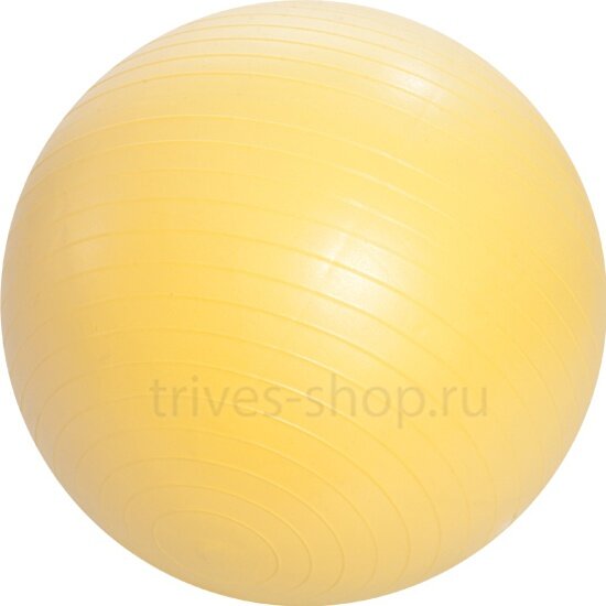 Мяч гимнастический Тривес М-255 с насосом, 55см, желтый