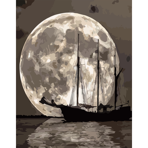 Картина по номерам Ночной корабль 40х50 см АртТойс картина по номерам ночной причал 40х50 см