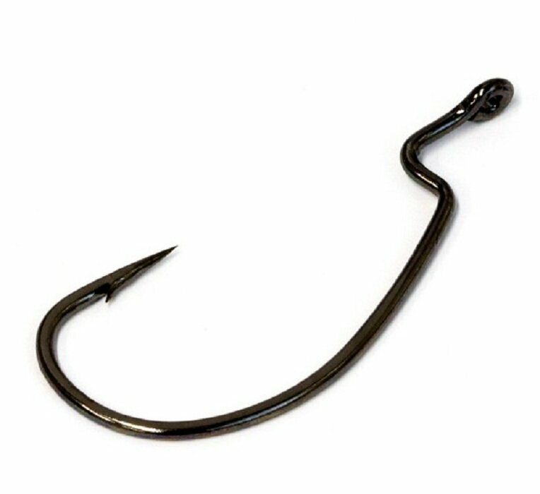 Крючок офсетный Condor WORM HOOK серии IRRIDIUM цвет black nickel упак