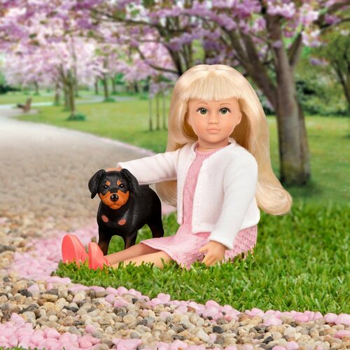 Кукла 15 см Надин с собакой Никс Lori