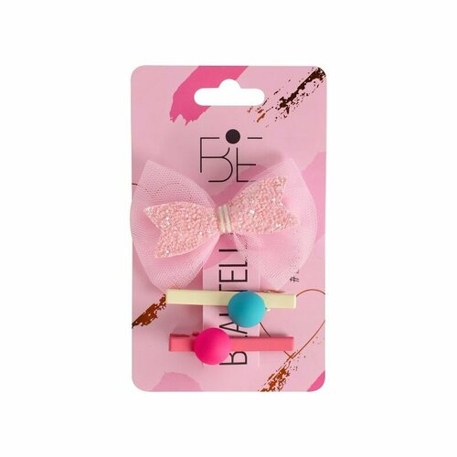 Набор аксессуаров для волос BEAUTELLA Princess 3шт. арт. KBH- 50 (СDHA-SET-03-03-pink)