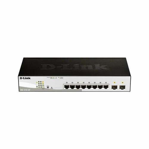 Коммутатор D-Link DGS-1210-10P/F3A коммутатор d link easysmart l2 switch 8х1000base t poe 2x1000base x sfp poe budget 242w 2 poe ports 802 3bt 90w