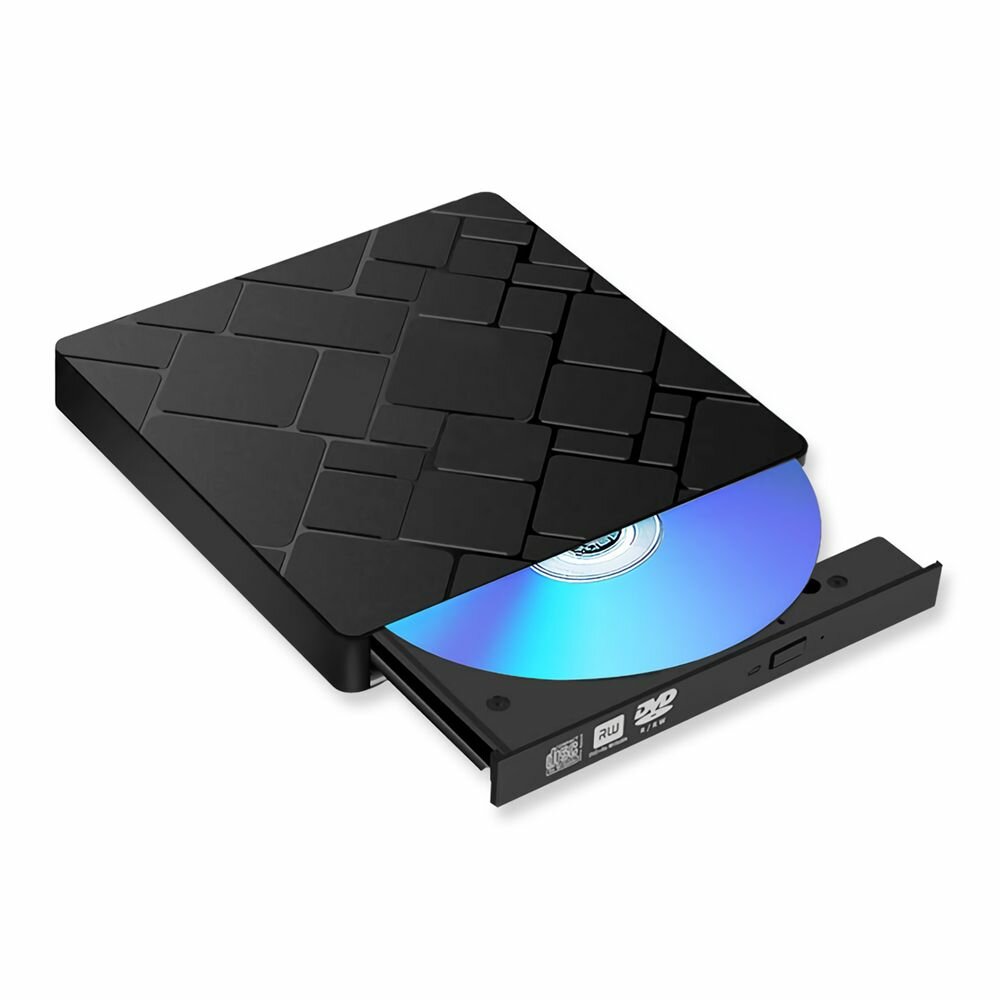Внешний CD/DVD-привод с интерфейсом USB DVD-USB-03 черный