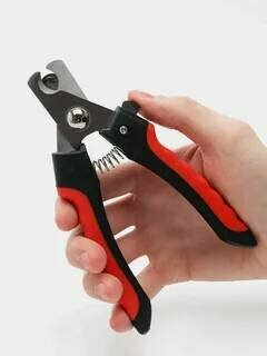 Когтерезы, Секаторы Для Стрижки Когтей Pawbby Когтерезка для кошек и собак крупных пород, ножницы для стрижки когтей животных, когтерез для котов, для кроликов, красный цвет