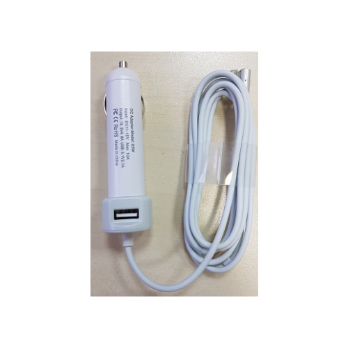 Автомобильная зарядка для ноутбука Apple MagSafe, 85W для A1260, A1261, A1286, A1297 (18.5V, 4.6A) зарядное устройство бп для apple macbook pro a1260 a1261 a1286 a1297 85w magsafe 18 5v 4 6a oem