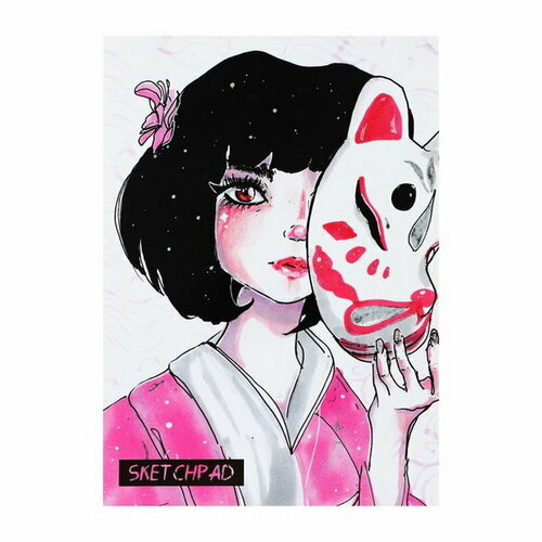 Скетчбук А5, 40 листов на клею 