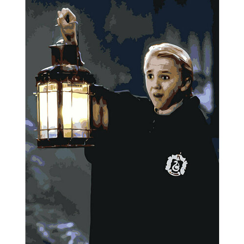 Картина по номерам Гарри Поттер слизерин Драко Малфой в лесу картина по номерам хагрид с фонарем в лесу гарри поттер