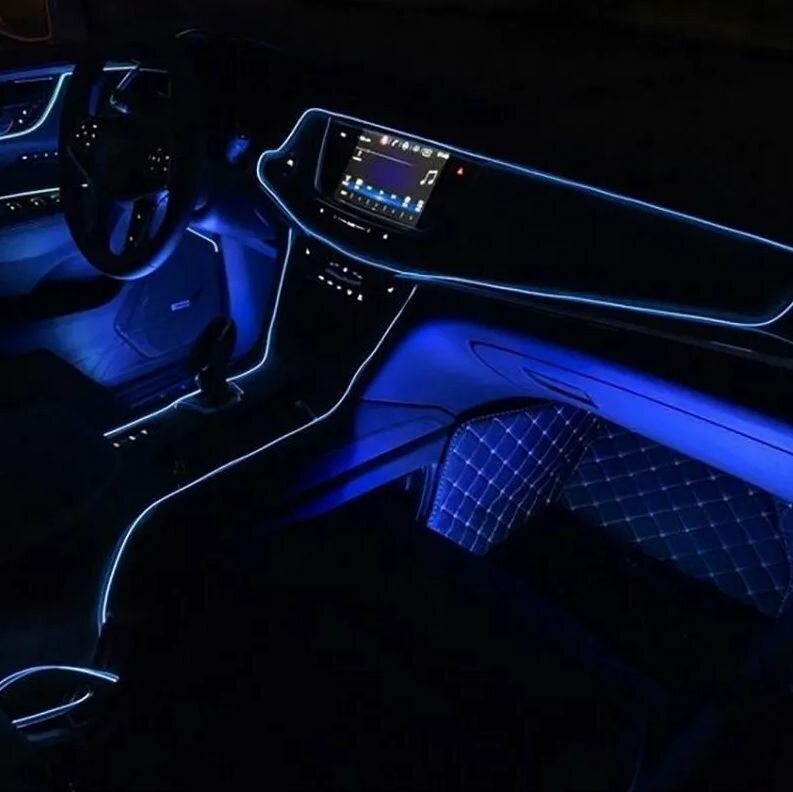 Атмосферная подсветка салона авто RGB с приложением
