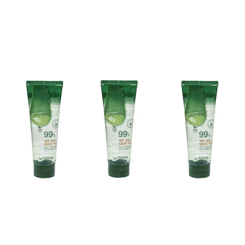 The Saem Гель с алоэ универсальный увлажняющий Jeju Fresh Aloe Soothing Gel 99, 3 шт